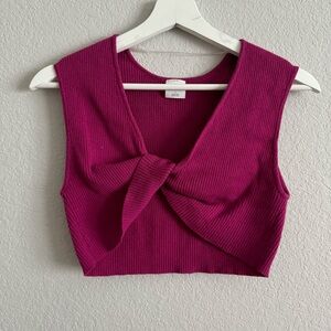 Wild Fable Twist Micro Crop Sweater Tank Top